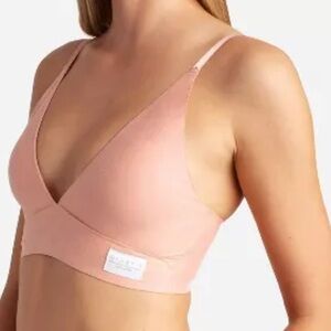 Danskin intimates rose Brushed Micro Laser Lounge Plunge Bra